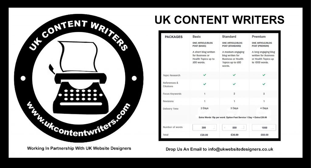 UK CONTENT WRITRS BANNER AD